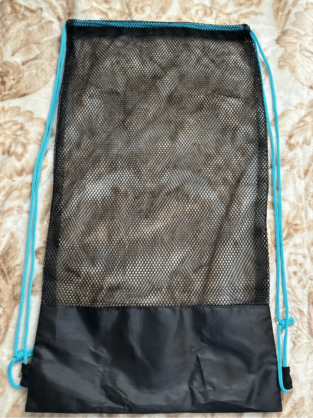 Blue Short-Blade Swim Fins for Men - Black/Blue